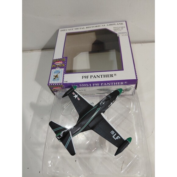 Model Power 5393-1 Postage Stamp 1:100 Scale Die Cast F9F Panther Airplane - Picture 6 of 11